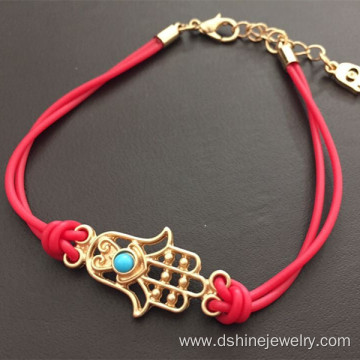 Wholesale Handmade Metal Hamsa Evil Eye Amulet Bracelet